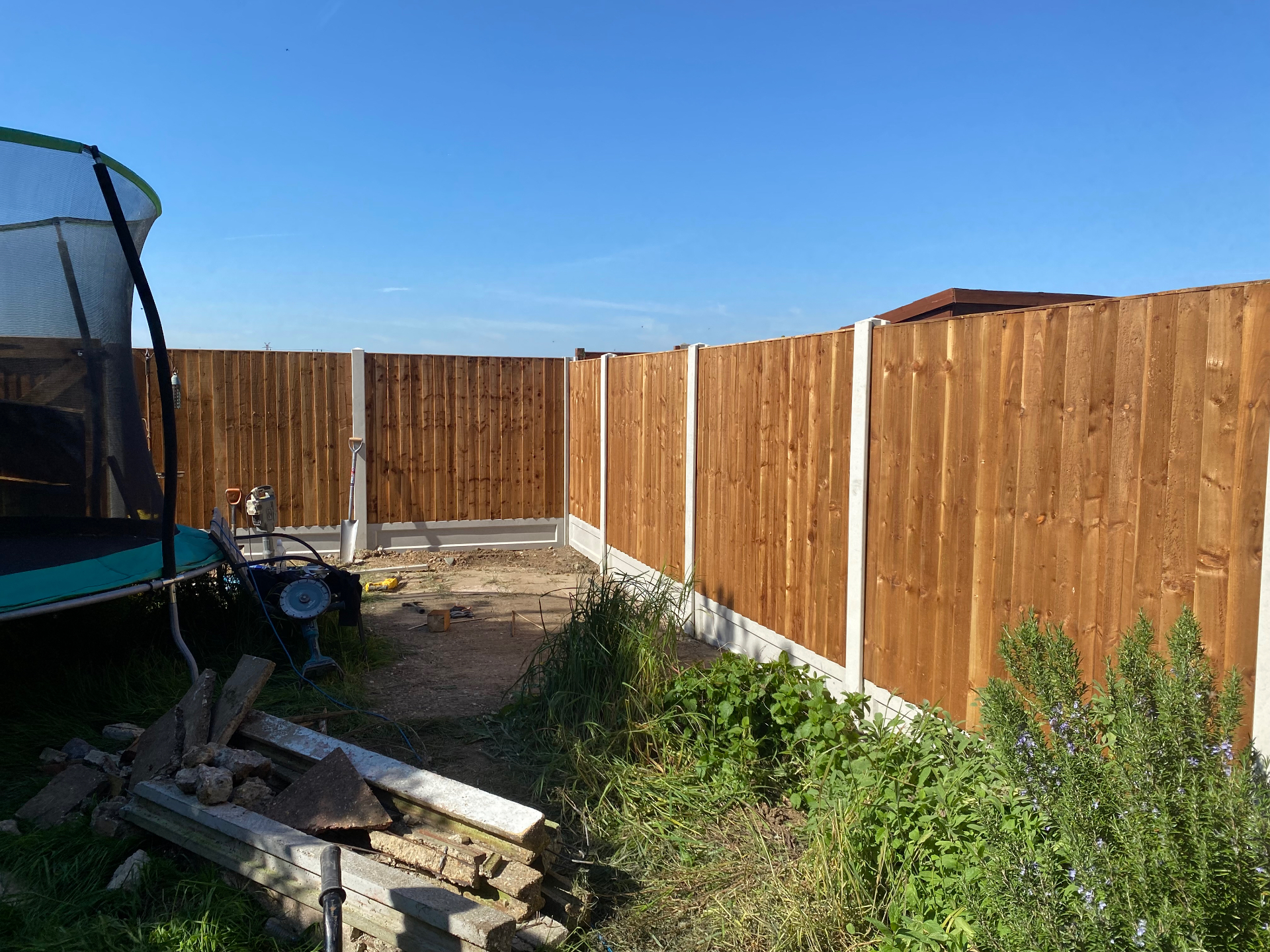Professional fencing installation by Alpha Property Services